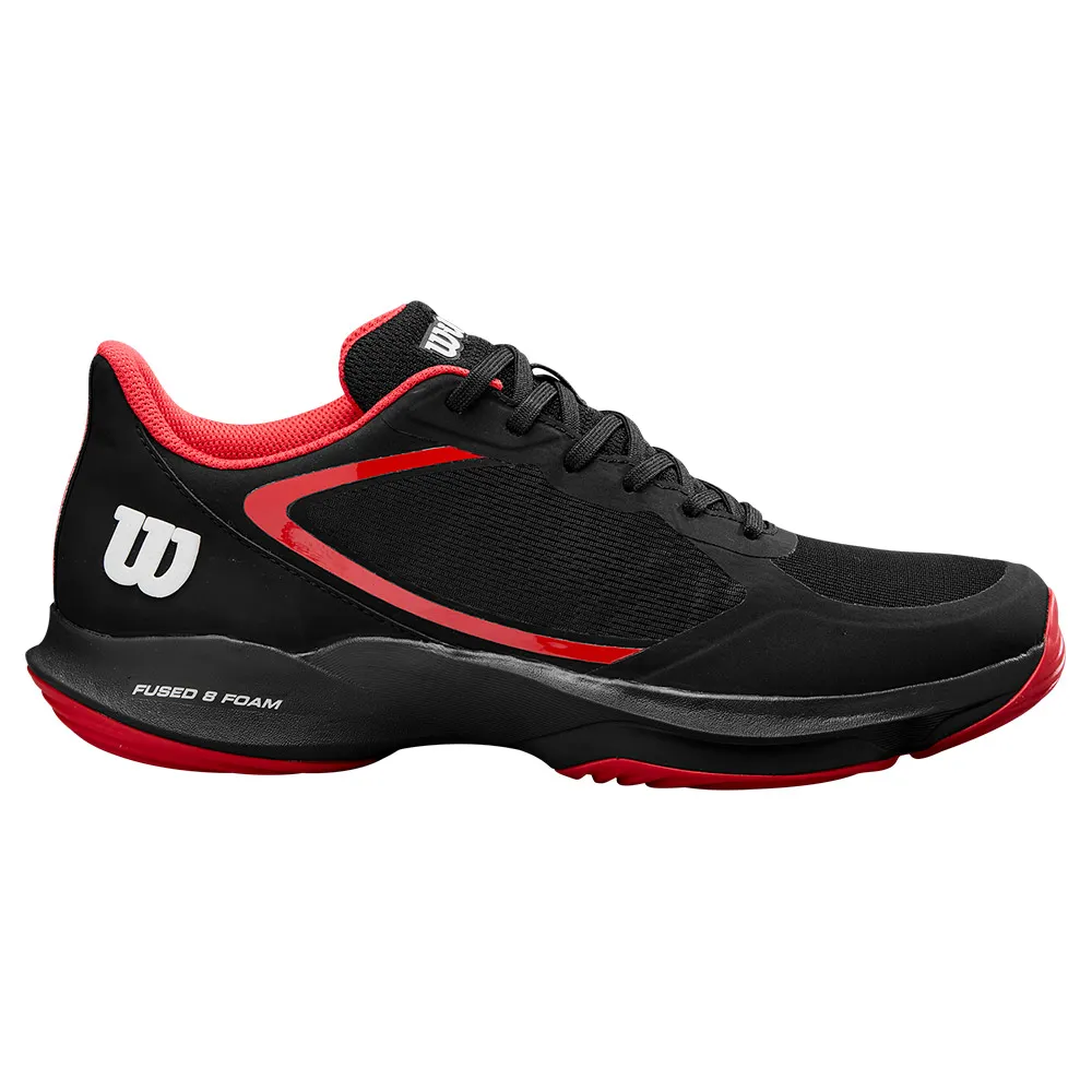 Wilson Hurakn Lite padel shoe with Optimum Grip vortex outsole and engineered mesh upper