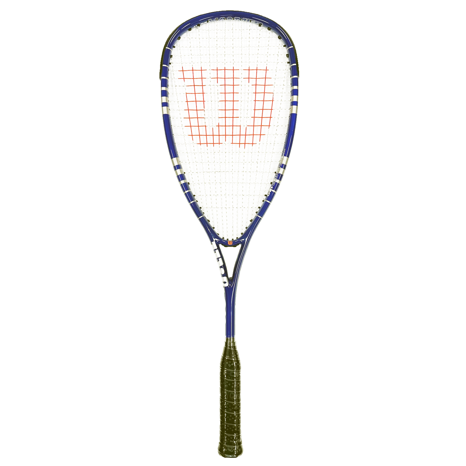 Wilson Hyper Hammer 120 squash racket in blue with Hammer head-heavy design