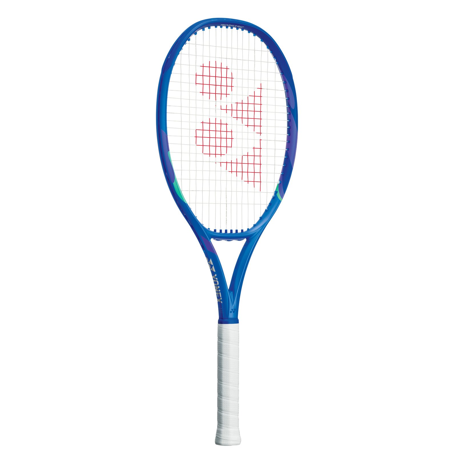 Yonex EZONE 105 tennis racket in blast blue with ISOMETRIC head shape