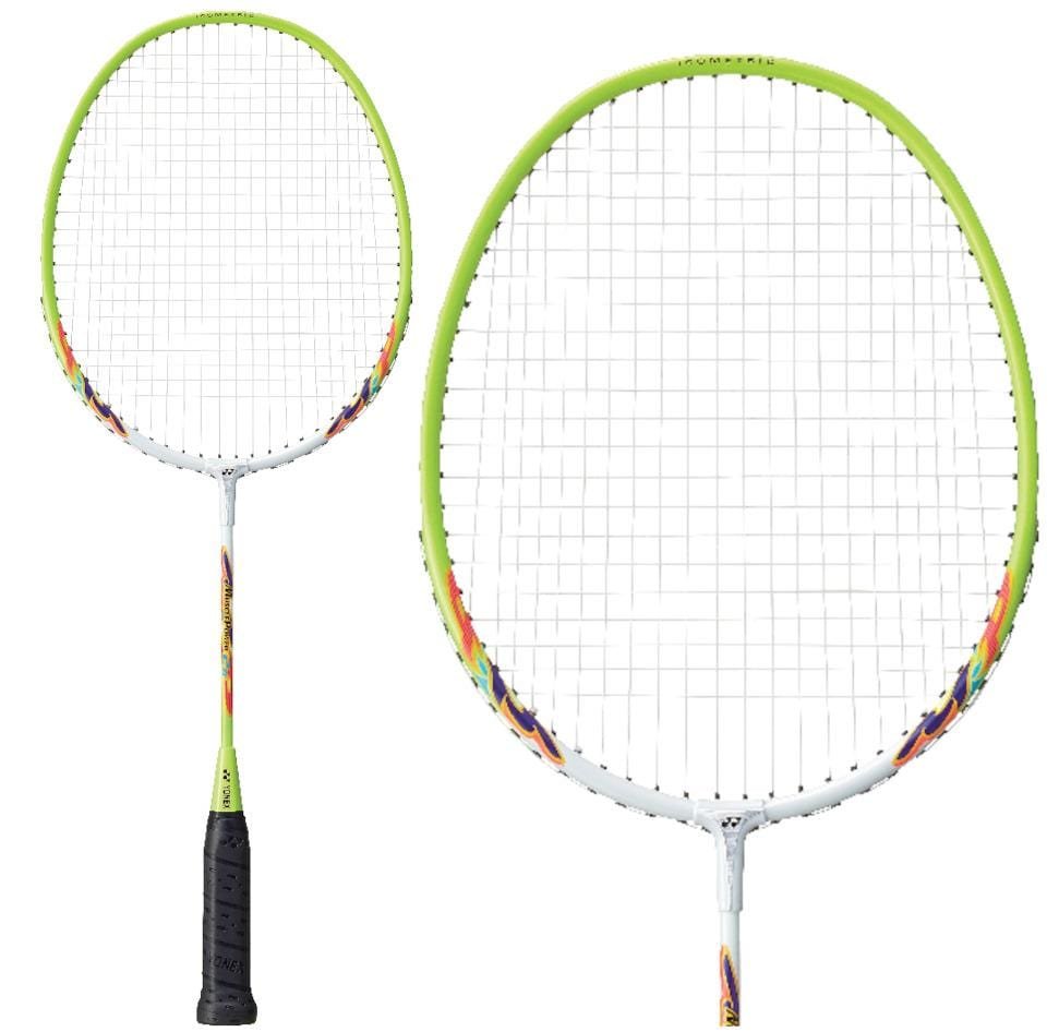 Yonex Muscle Power 2 Junior badminton racket in white and yellow