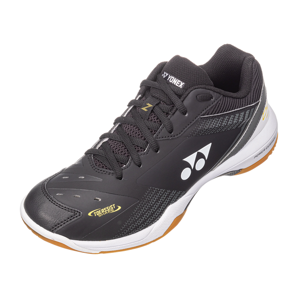 Yonex Power Cushion 65 Z3 indoor court shoe in black with seamless synthetic leather upper