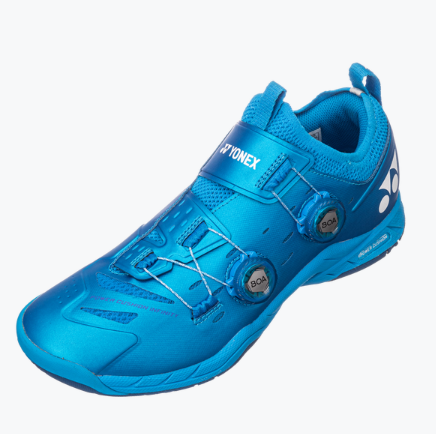 Yonex Power Cushion Infinity 2 badminton shoe in metallic blue